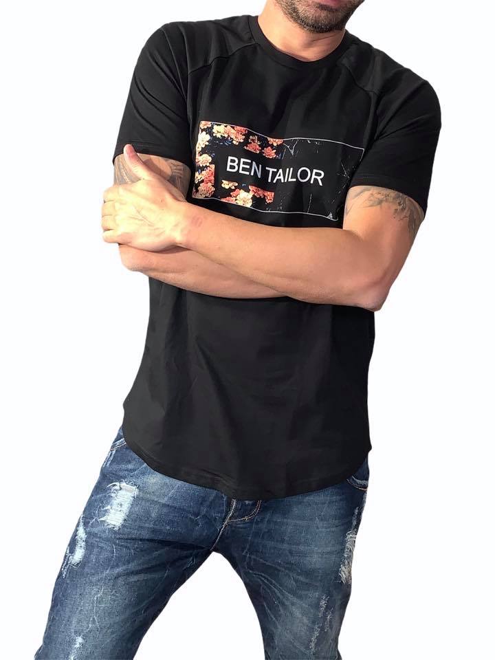 Ben Tailor t-shirt μαύρο 205096