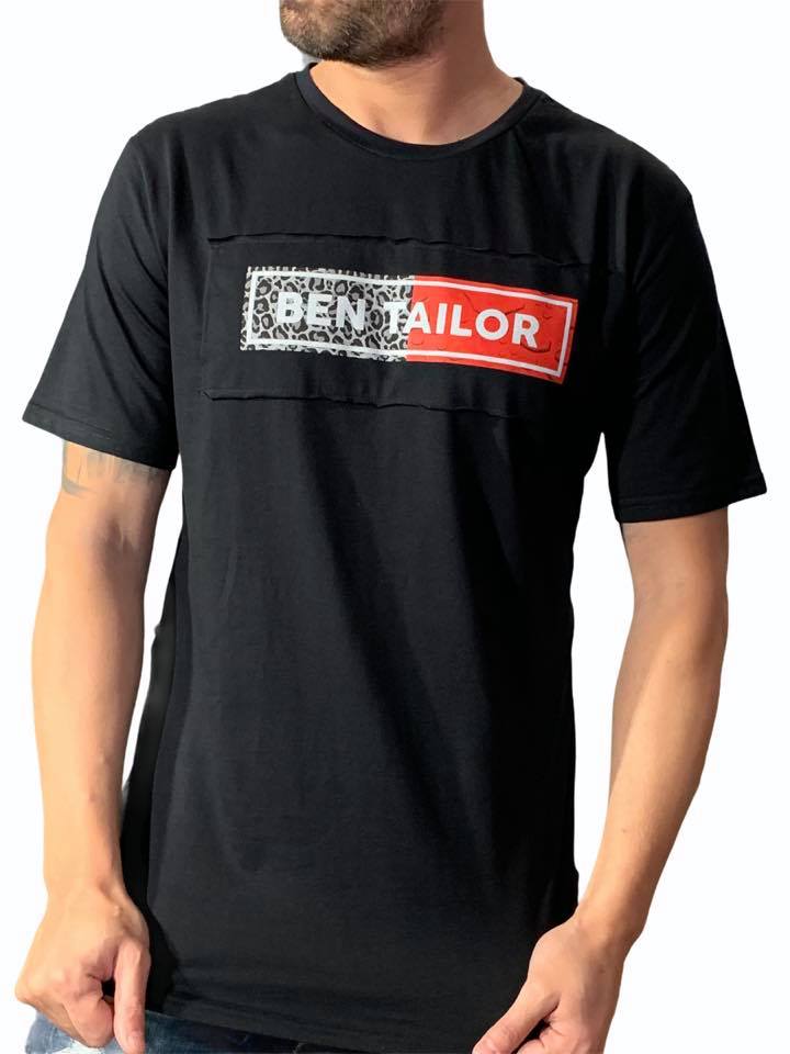 Ben Tailor t-shirt μαύρο 205101